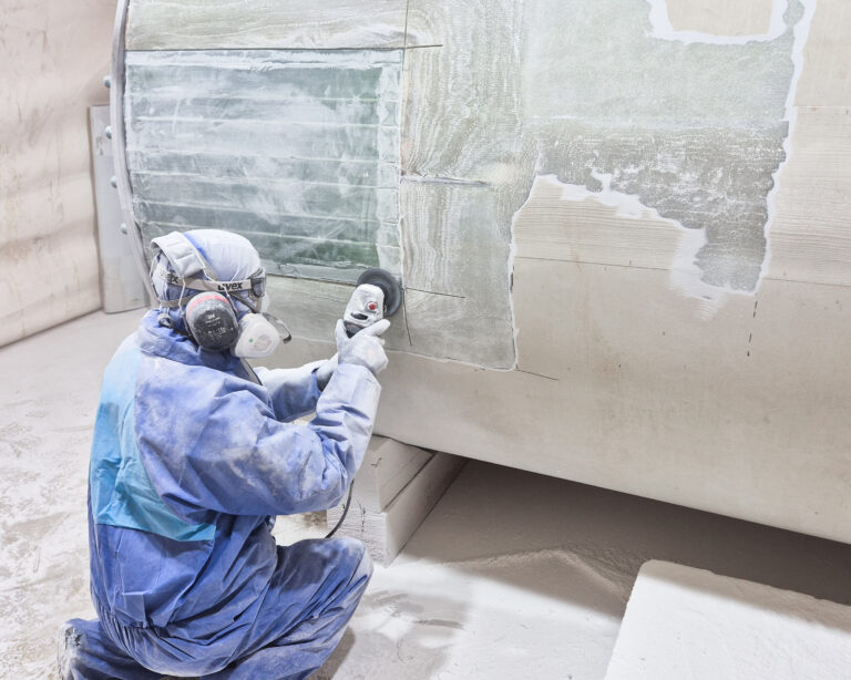 Grinding the chamfer