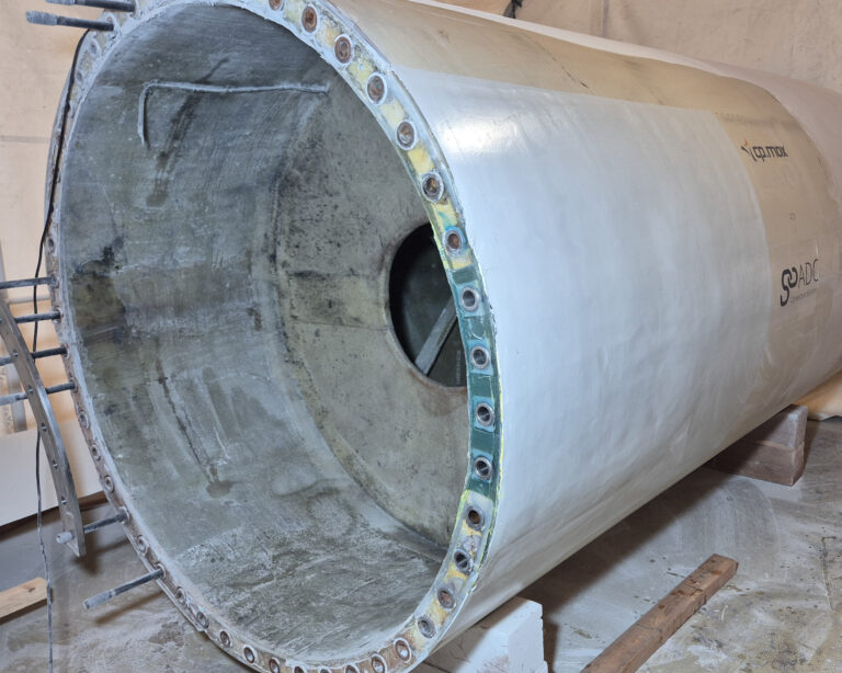 Rotor blade ready for reinstallation after surface finishing