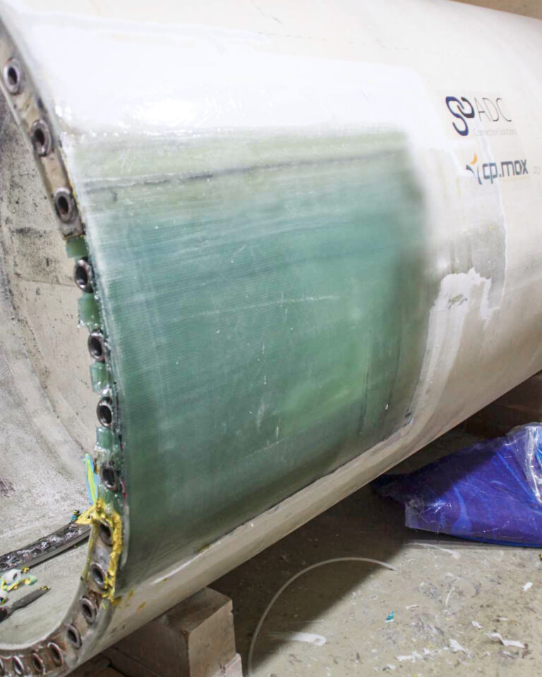 Once cured and tempered, the connection is fully repaired